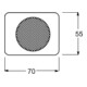 Busch-Jaeger Zentralscheibe platin f.EB-Lautsprecher 8253-20-3