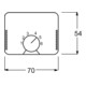 Busch-Jaeger Zentralscheibe stws gl f. Temp.-Regler 1794-24G