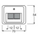Busch-Jaeger Zentralscheibe stws gl f.UAE-Anschlussdo.2f 1803-02-24G