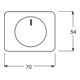 Busch-Jaeger Zentralscheibe stws gl für Drehdimmer 6540-24G-3
