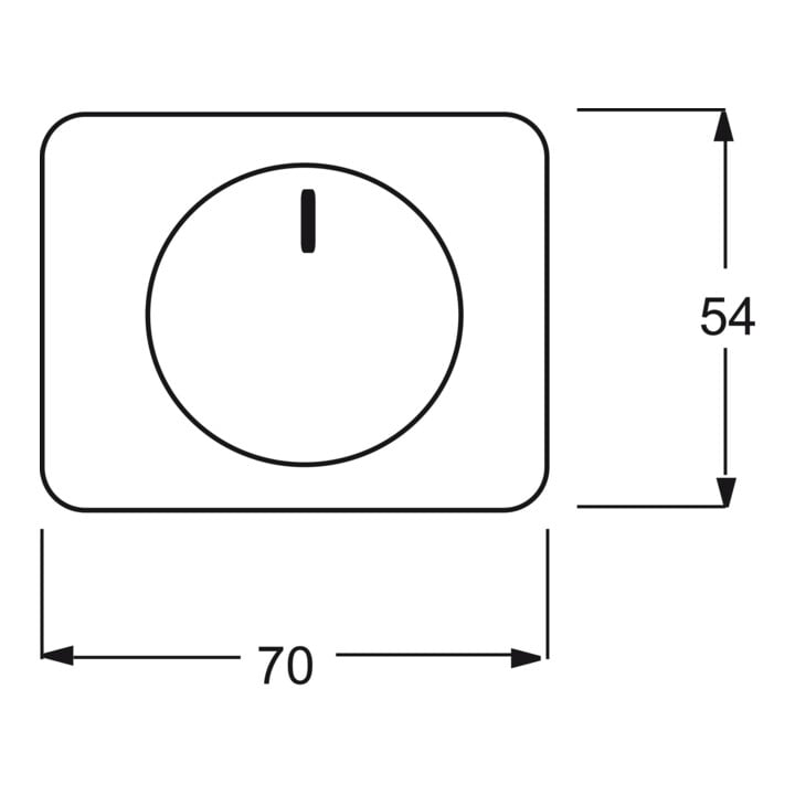 Busch-Jaeger Zentralscheibe stws gl für Drehdimmer 6540-24G