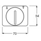 Busch-Jaeger Zentralscheibe stws gl Jalousie,m.Drehgriff 1740 DR-24G-3
