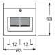 Busch-Jaeger Zentralscheibe stws mt f.UAE-Anschlussdo.2f 1803-02-884-3