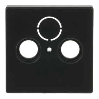 Busch-Jaeger Zentralscheibe sw mt f.Antennendose 2Loch 1743-885