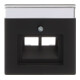 Busch-Jaeger Zentralscheibe sw mt f.UAE-Anschlussdo.2f 1803-02-885