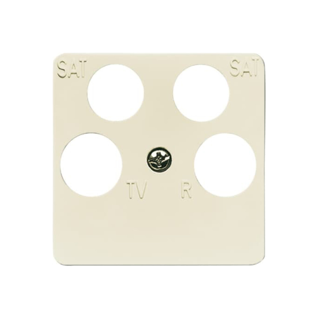 Busch-Jaeger Zentralscheibe ws Antenne, 4-fach 1743/10-04-212