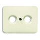 Busch-Jaeger Zentralscheibe ws f.Antennendose 2Loch 1743-22G-1