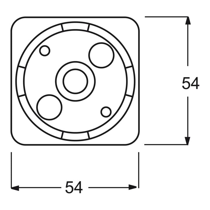 Busch-Jaeger Zentralscheibe ws für Drehdimmer 2110 C-212