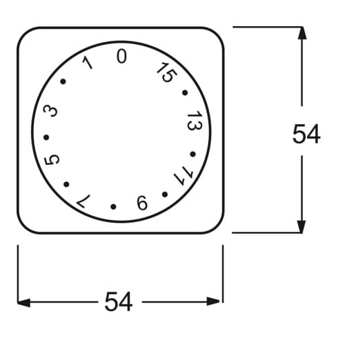 Busch-Jaeger Zentralscheibe ws Zeitschaltuhr,15Min. 1770-212-102