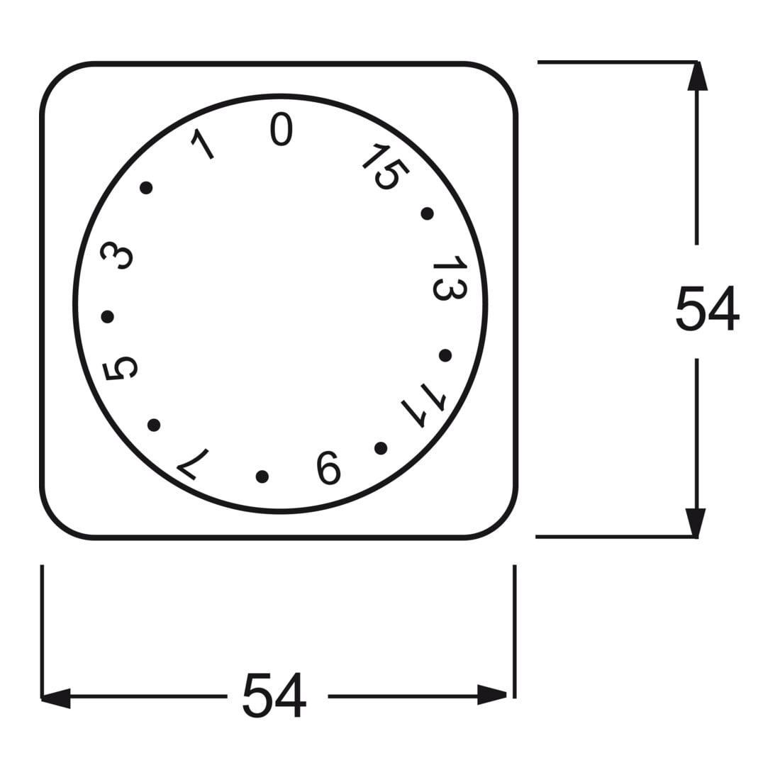 Busch-Jaeger Zentralscheibe ws Zeitschaltuhr,15Min. 1770-212-102