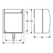 Busch-Jaeger Zugwechselschalter AP 2610/6 W-53-5