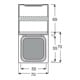 Busch-Jaeger Zwischenring aws m.Beschriftungsfeld 2118 GKN-34