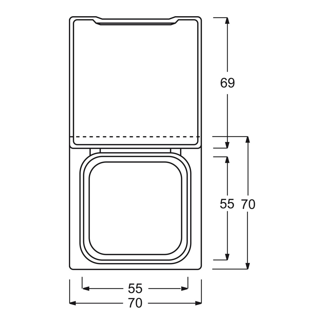 Busch-Jaeger Zwischenring ws 2118 GK-32