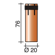 Buse à gaz cylindrique 20 mm adapté à ERGOPLUS 26/400/500 TRAFIMET-1
