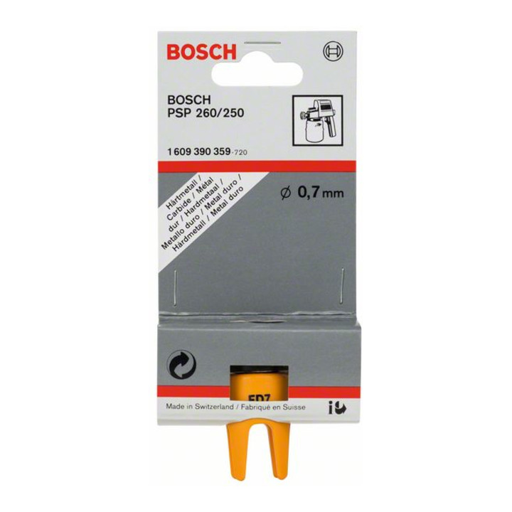 Buse de pulvérisation plate Bosch pour pistolet de pulvérisation Bosch PSP 260 0,7 mm