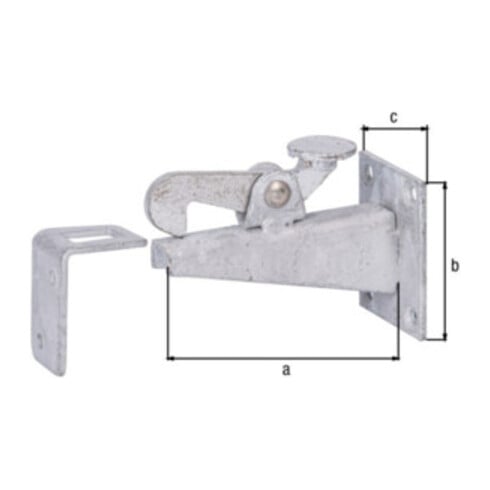 Butée de portail 100x65x50mm acier feuerZN pour vissage GAH