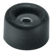Butée de porte Ø 40 mm H 40 mm gomme rouge montage avec cheville