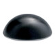 Butée murale demi-sphère noire, diamètre 32 mm H:13 mm-1