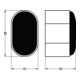 Butoir de porte mural Hermeta 4700/4702/4704 aluminium.argent.elox.L.25mm-4