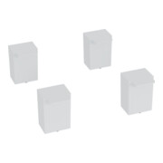 C+P 100mm hohe Füße aus Kunststoff, Farbe: Lichtgrau