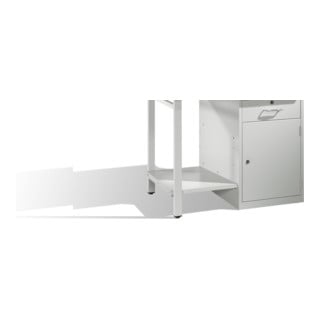 C+P Ablageboden für Werkbank mit einem Standschrank B1000mm Farbe Lichtgrau