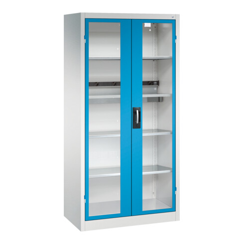 C+P Akkuladeschrank Acurado, 1950x930x500mm, 7035/5012