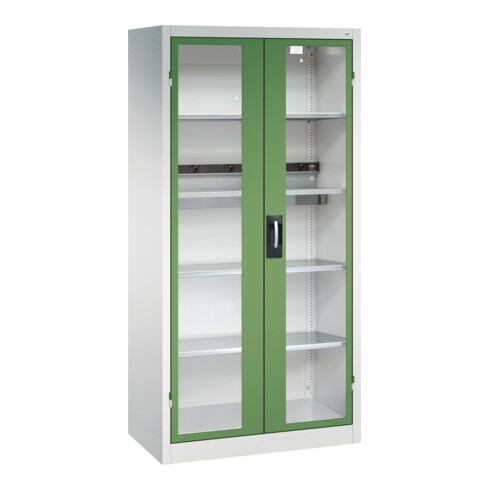C+P Akkuladeschrank Acurado, 1950x930x500mm, 7035/6011