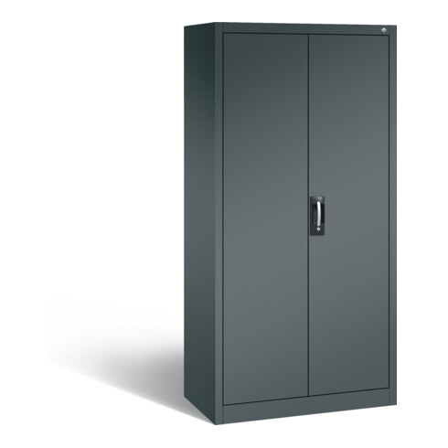 C+P Akten-/Garderobenschrank Acurado, H1950xB930xT500mm, Front Anthrazitgrau, Korpus Anthrazitgrau (8921-312)
