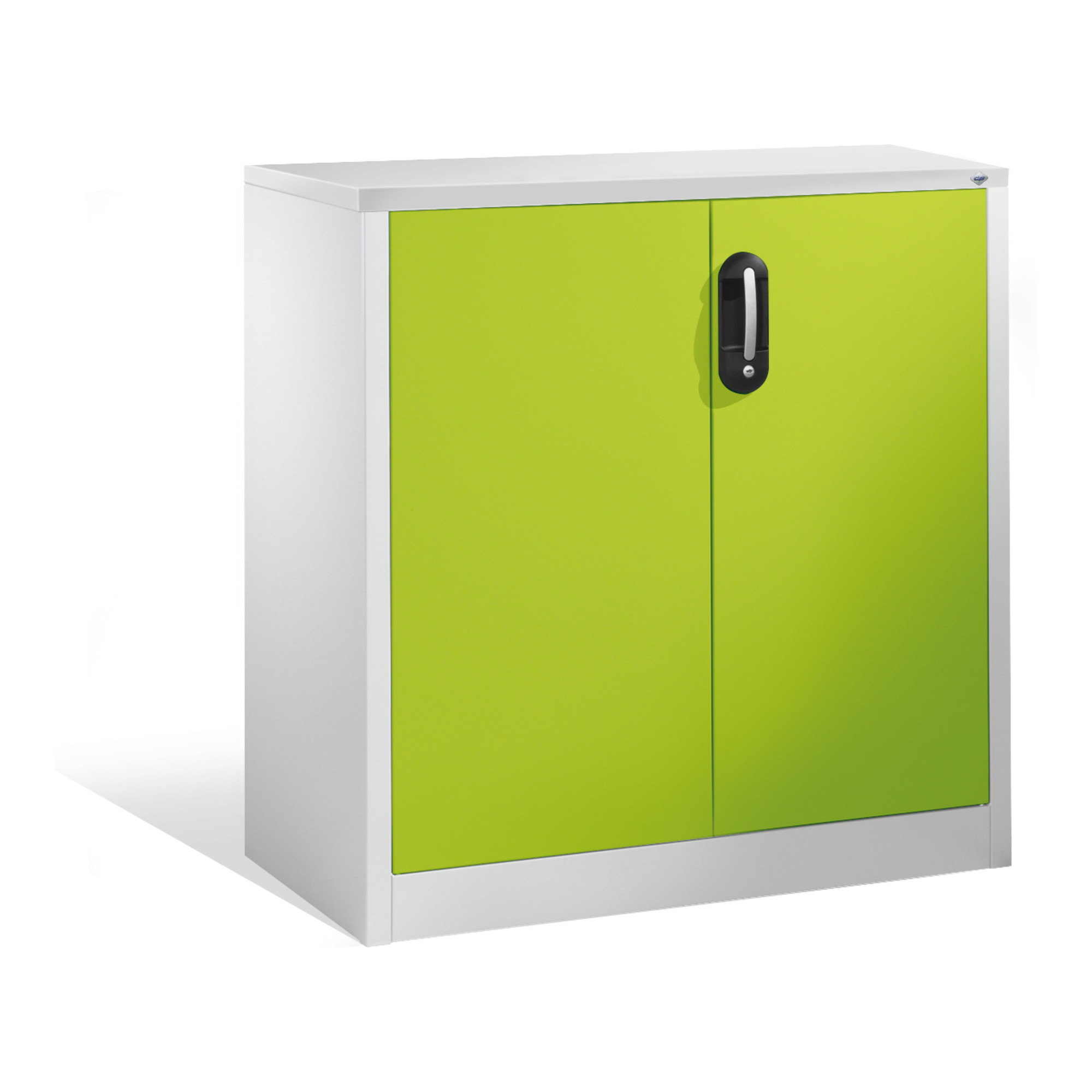 C+P Akten-Sideboard Acurado mit Drehtüren, 2 Ordnerhöhen, H1000xB930xT500mm Front Viridingrün Korpus Lichtgrau ; C + P Möbelsysteme