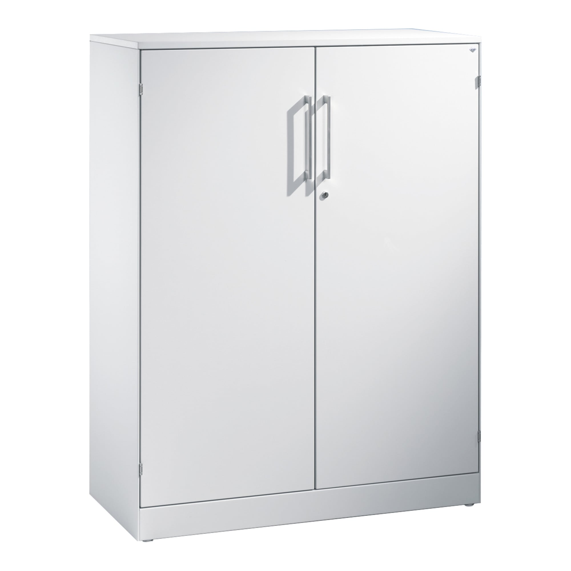 C+P Akten-Sideboard Asisto mit Drehtüren, 3 Ordnerhöhen, H1310xB1000xT435mm Front Lichtgrau Korpus Lichtgrau ; C + P Möbelsysteme