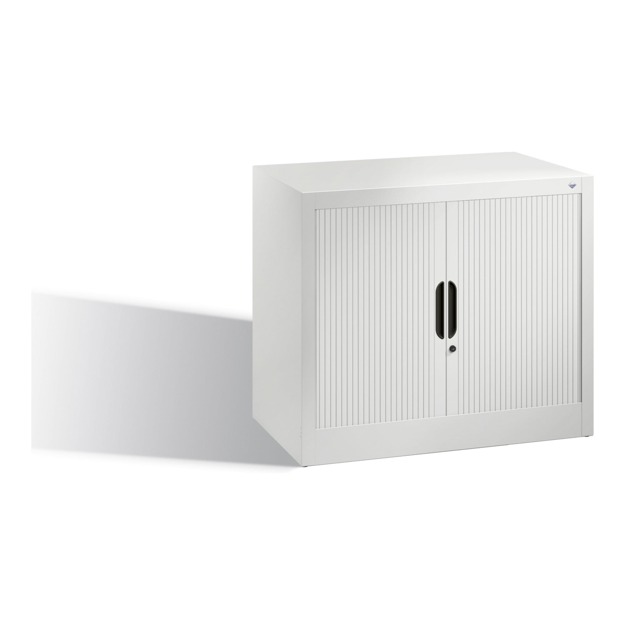 C+P Akten-Sideboard Omnispace mit Rollladen, 1 Ordnerhöhe, H720xB800xT420mm Front Lichtgrau Korpus Lichtgrau ; C + P Möbelsysteme