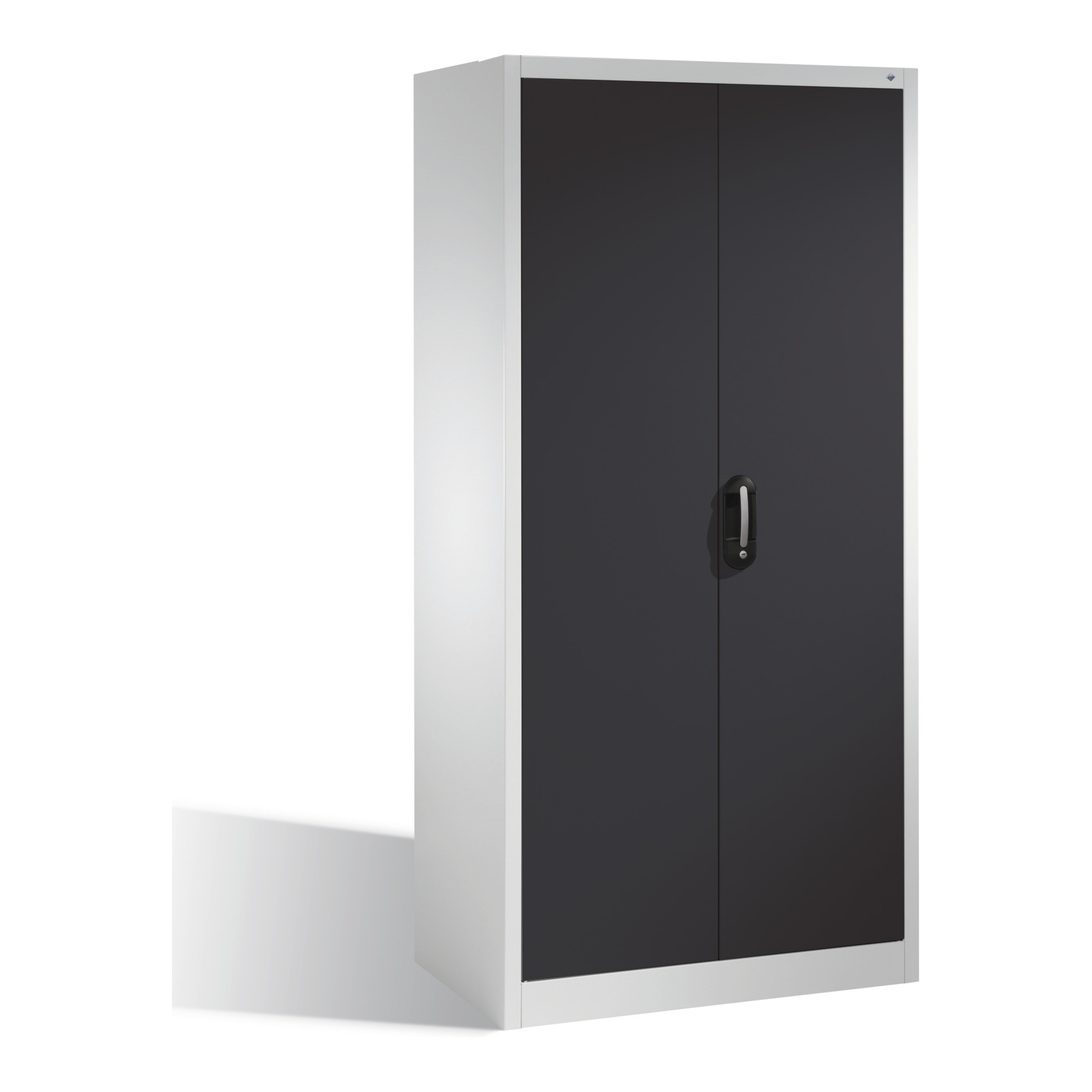 C+P Aktenschrank Acurado mit Drehtüren, 5 Ordnerhöhen, H1950xB930xT600mm Front Schwarzgrau Korpus Lichtgrau ; C + P Möbelsysteme