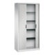 C+P Aktenschrank Omnispace mit Rollladen, 5 Ordnerhöhen, H1980xB1000xT420mm Front Lichtgrau Korpus Lichtgrau
