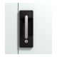 C+P Armoire à bacs de rangement 26 compartiments, H1980xL1000xP420mm Gris clair façade et corps-2