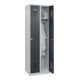 C+P Armoire à casiers Basis PLUS, 2 compartiments, 1850x600x500mm, 7035/7016-1