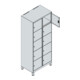 C+P Armoire à casiers Classic PLUS 10 compartiments 1950 x 800 x 500 mm blanc