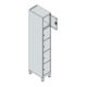 C+P Armoire à casiers Classic PLUS 5 cases 1950 × 300 × 500 mm blanc