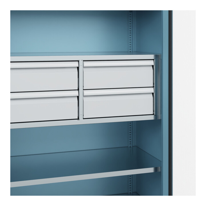 C+P Armoire à charge lourde Acurado Pro avec tiroirs 1950 × 1000 × 500 mm