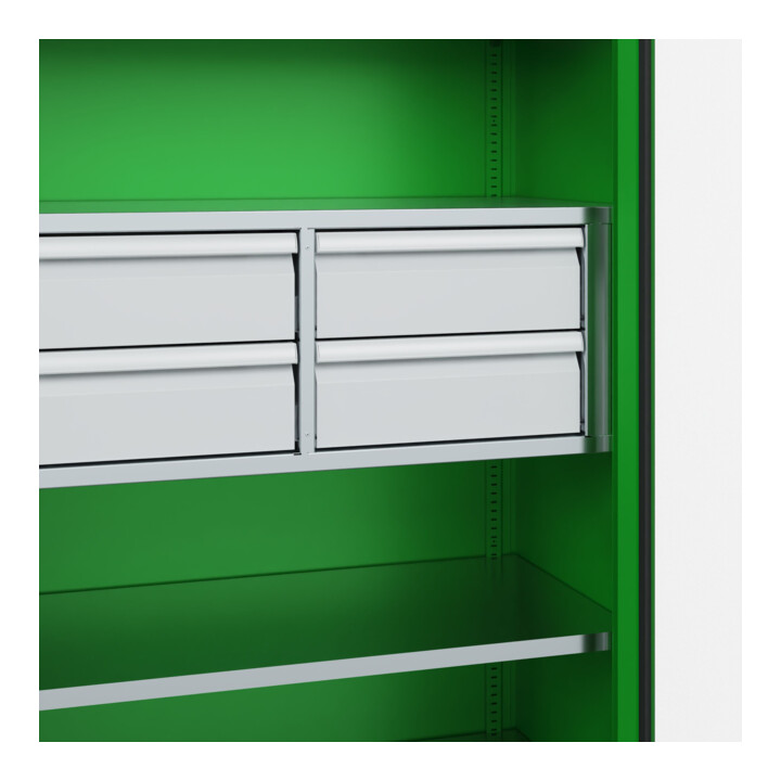 C+P Armoire à charge lourde Acurado Pro avec tiroirs 1950 × 1000 × 500 mm