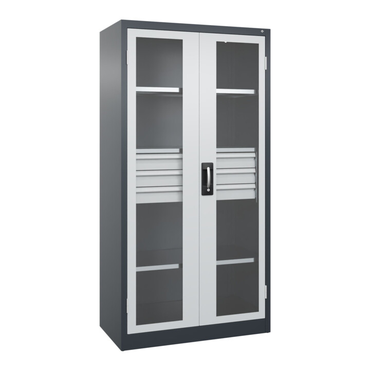 C+P Armoire à charges lourdes Acurado Pro 1950 x 1000 x 500 mm 7016/7035