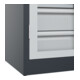 C+P Armoire à charges lourdes Acurado Pro 1950 x 1000 x 500 mm 7016/7035