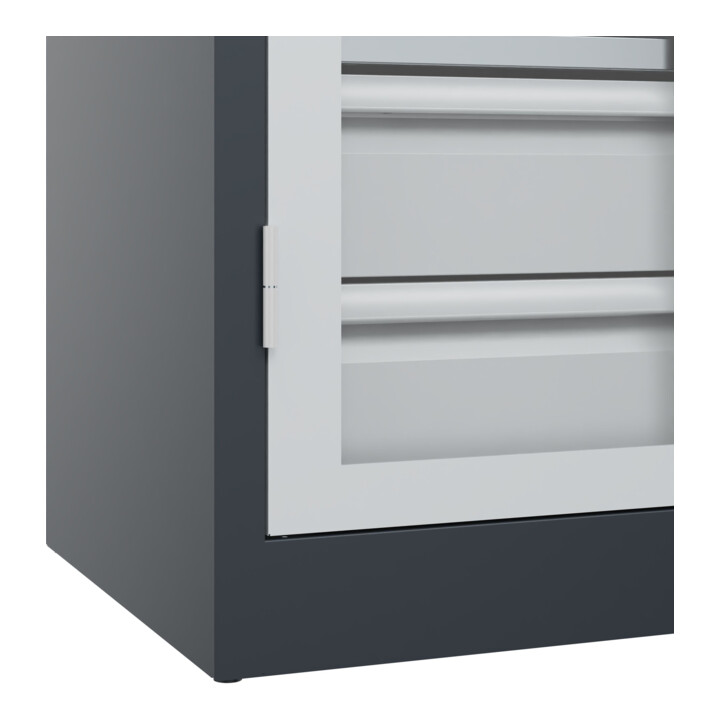 C+P Armoire à charges lourdes Acurado Pro 1950 x 1000 x 500 mm 7016/7035