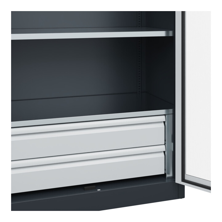 C+P Armoire à charges lourdes Acurado Pro 1950 x 1000 x 500 mm 7016/7035