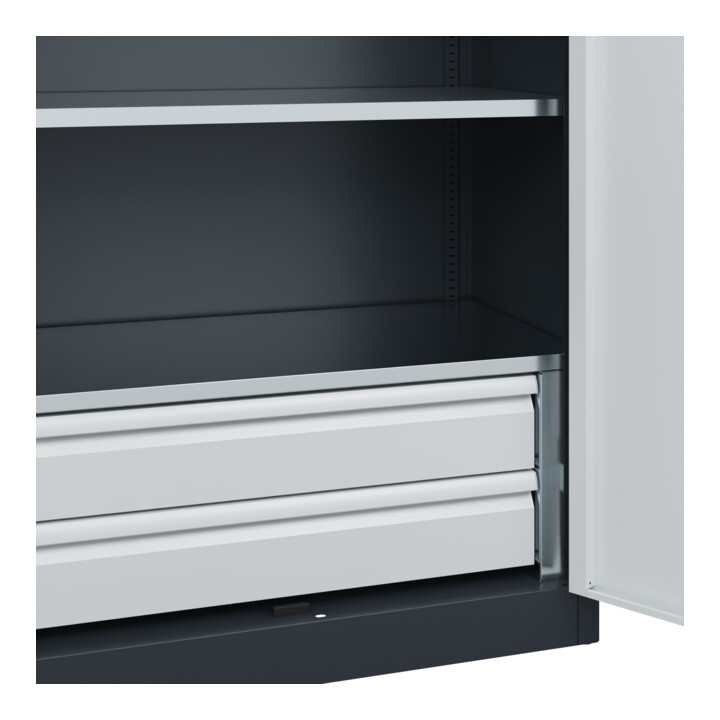C+P Armoire à charges lourdes Acurado Pro 1950 x 1000 x 500 mm 7016/7035