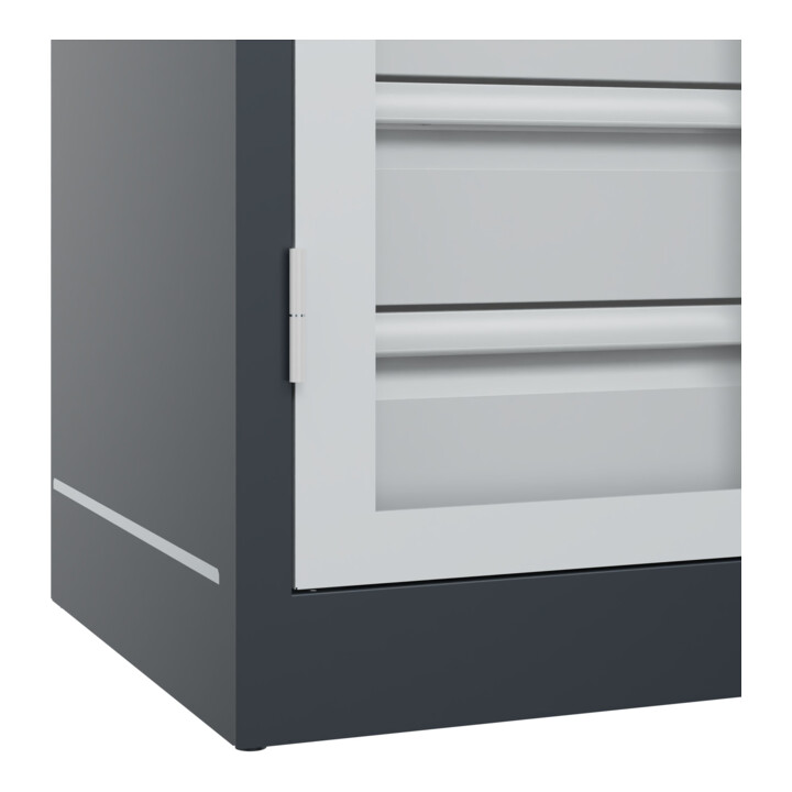 C+P Armoire à charges lourdes Acurado Pro 1950 x 1000 x 500 mm 7016/7035