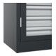 C+P Armoire à charges lourdes Acurado Pro 1950 x 1000 x 500 mm 7021/7021