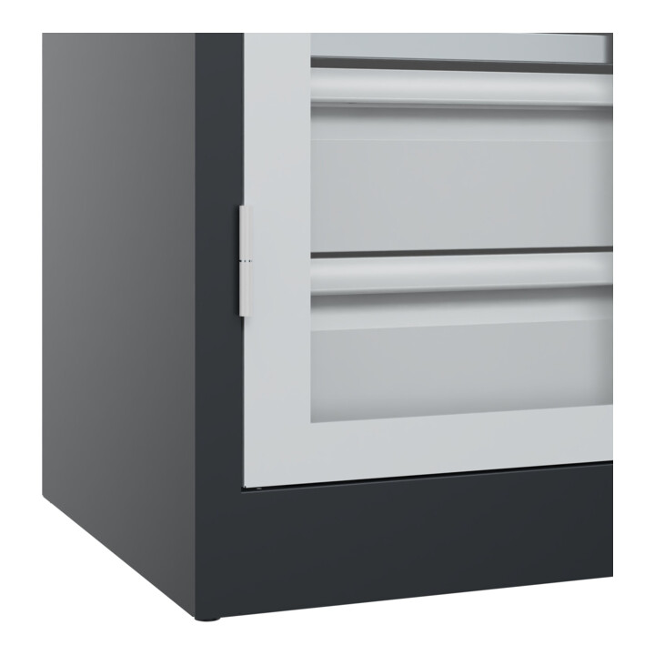 C+P Armoire à charges lourdes Acurado Pro 1950 x 1000 x 500 mm 7021/7035