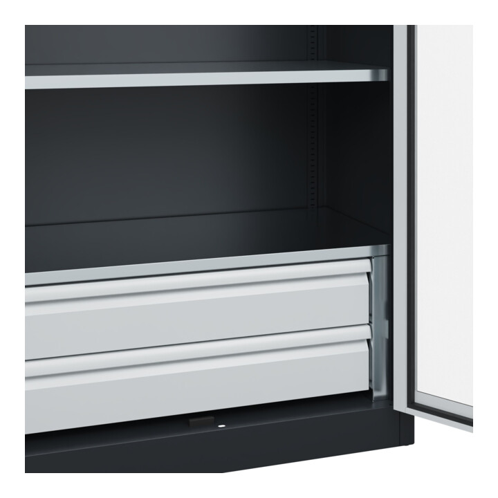 C+P Armoire à charges lourdes Acurado Pro 1950 x 1000 x 500 mm 7021/7035