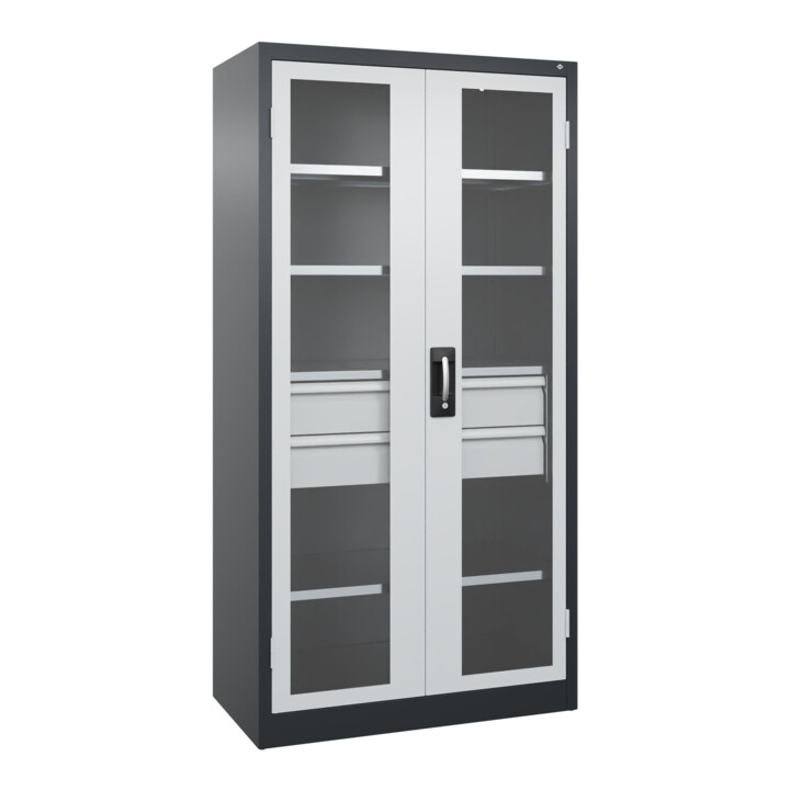 C+P Armoire à charges lourdes Acurado Pro 1950 x 1000 x 500 mm 7021/7035