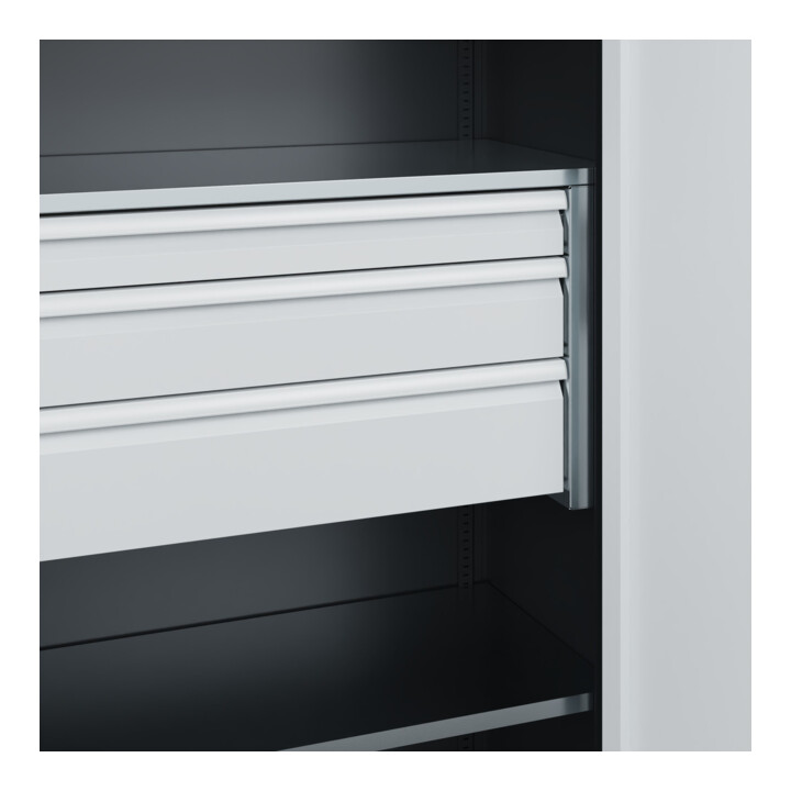 C+P Armoire à charges lourdes Acurado Pro 1950 x 1000 x 500 mm 7021/7035